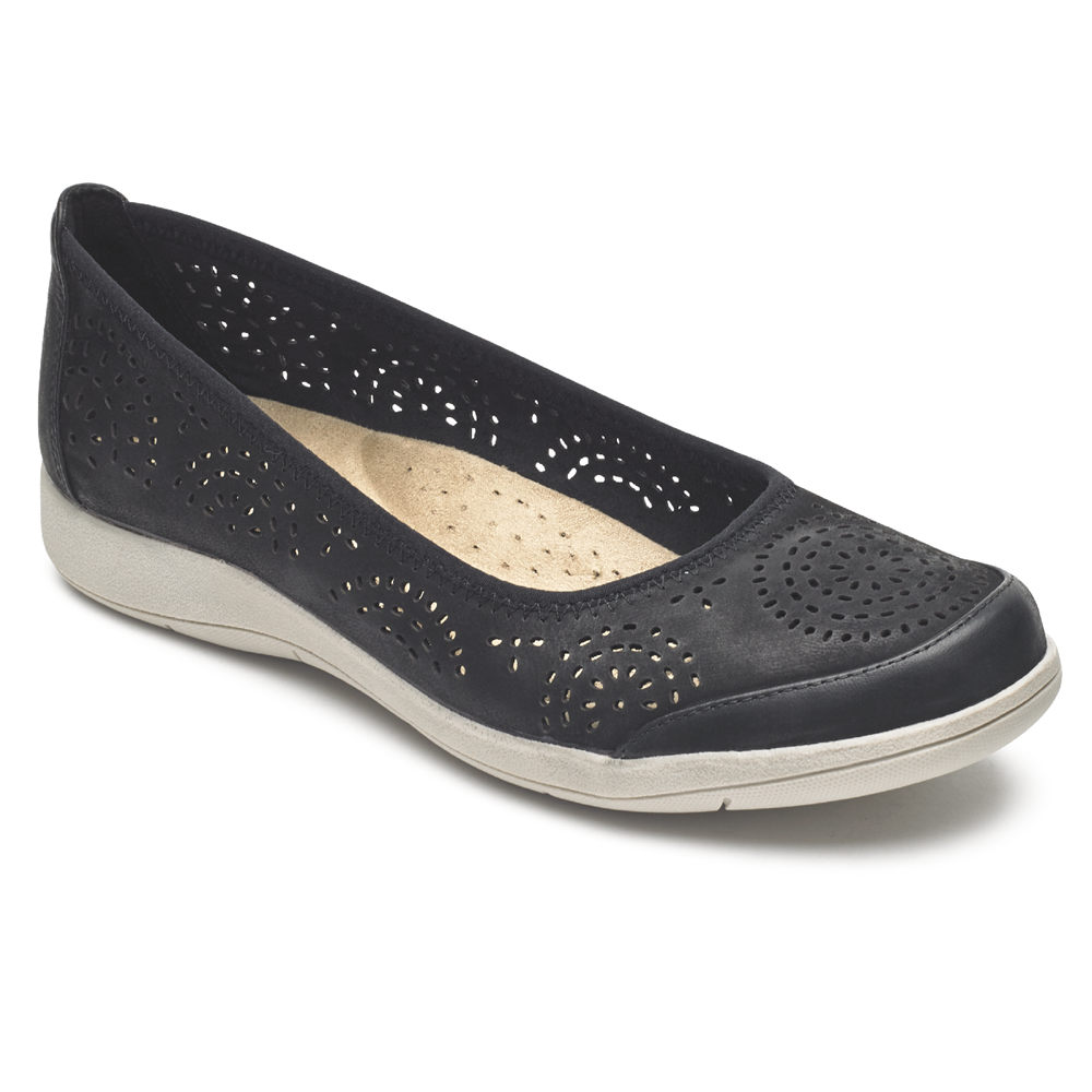 Rockport Slip-Ons Dame Svart - Daisey Ballet - RUPG89207